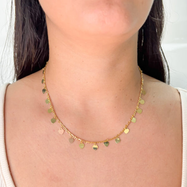 Colar Circles Longo Ouro - Image 3